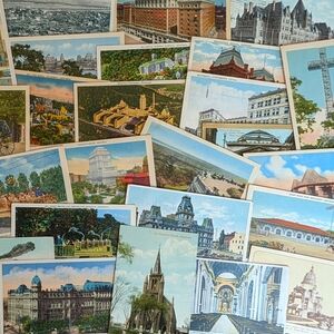 Mystery Pack 20 Vintage Quebec Postcards | Ephemera Stamps